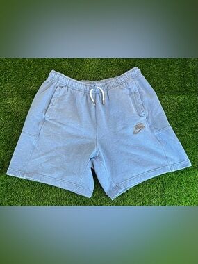 Nike Sportswear Revival Fleece Pinwheel Blue Drawstring Shorts Mens 2XL